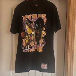 Mitchell & Ness Black and Purple Basketball Tee